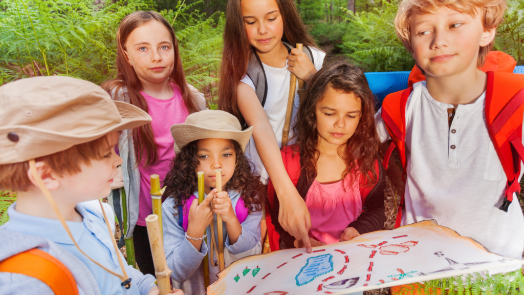 Treasure map creative play 